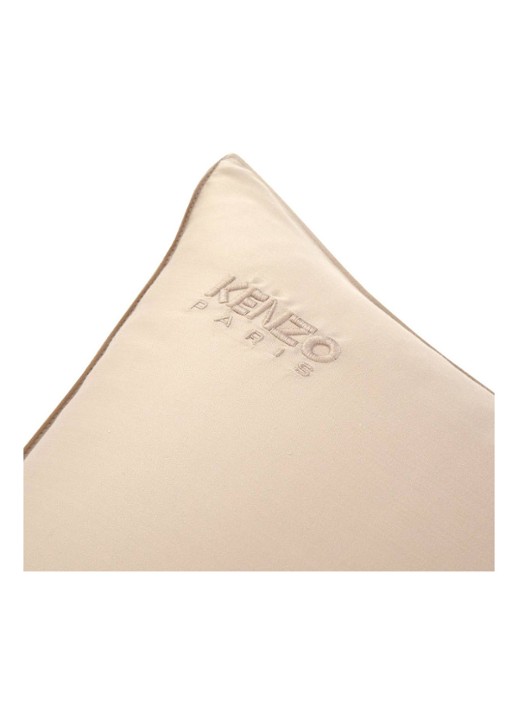 KENZO KZ Iconic kussensloop van lyocell 300TC - voorkant 3 roze