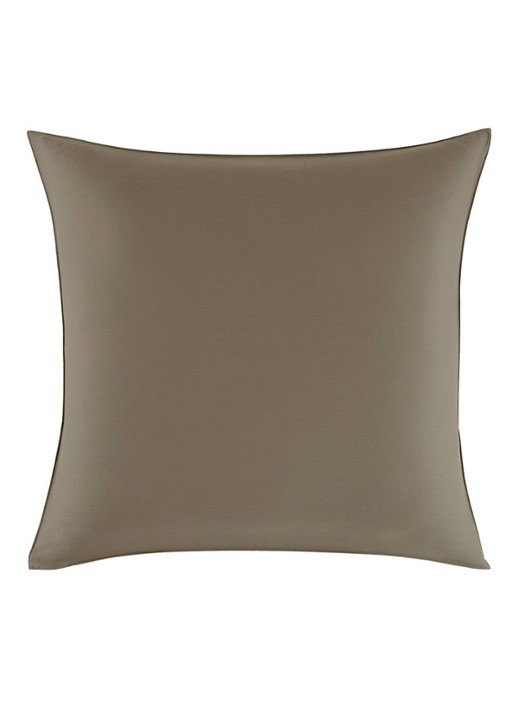 KENZO KZ Iconic kussensloop van lyocell 300TC - voorkant 3 khaki