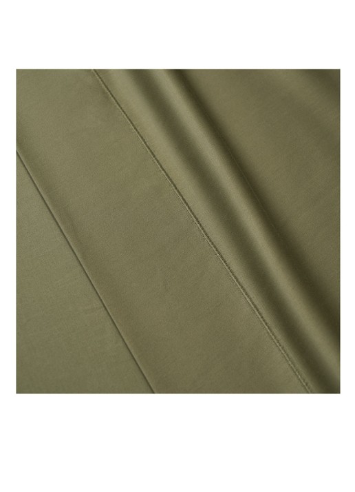 KENZO KZ Iconic laken van katoensatijn 300TC - detail camel