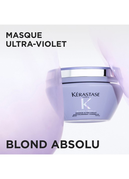 Kérastase Blond Absolu Masque Ultra-Violet - haarmasker - voorkant 3 beige