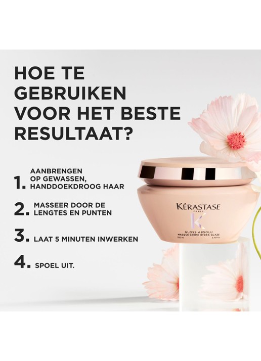 Kérastase Gloss Absolu Masque Riche Crème Hydra-Glaze - haarmasker - detail 2 undefined