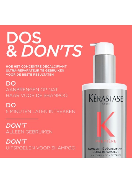 Kérastase Première Concentré Décalcifiant Ultra-Réparateur - pré-shampoo - achterkant undefined