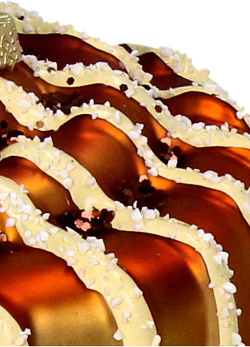 Kersten Cinnamon Roll kersthanger 8,3 cm - detail 3 bruin