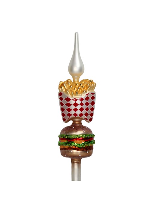 Kersten Fastfood piek 33 cm - achterkant rood