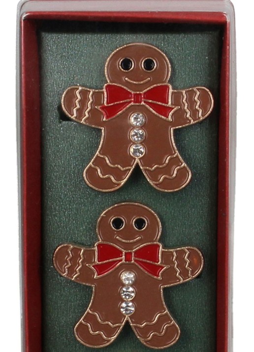 Kersten Gingerbread servetring set van 4 - detail bruin