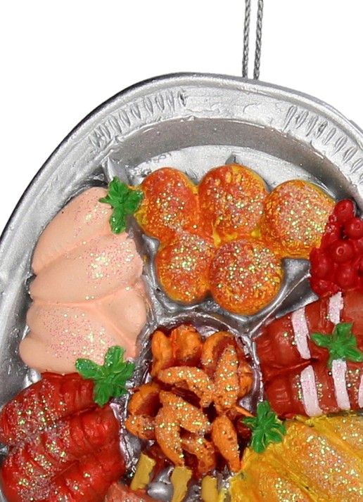 Kersten Gourmet kersthanger 9,5 cm - detail 2 rood