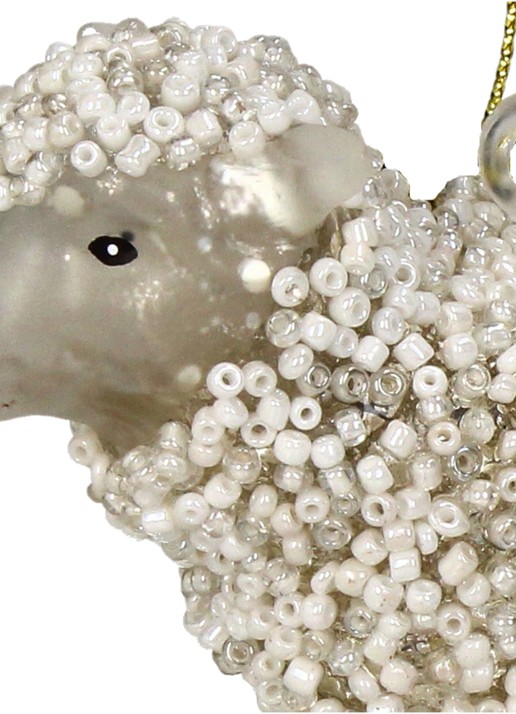 Kersten Schaap kersthanger 10,5 cm - detail wit