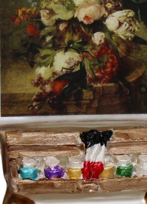 Kersten Schilderij op Ezel kersthanger 12,8 cm - detail 3 beige