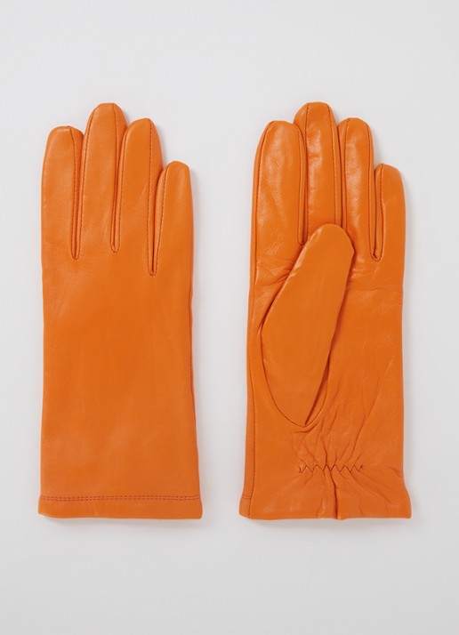 Kessler Chelsea Touch handschoenen van leer - voorkant oranje