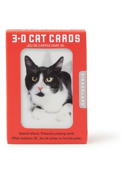 Kikkerland 3D katten kaartspel - voorkant undefined