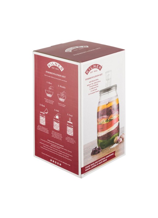 Kilner Fermentatie weckpot 3 liter - detail transparant