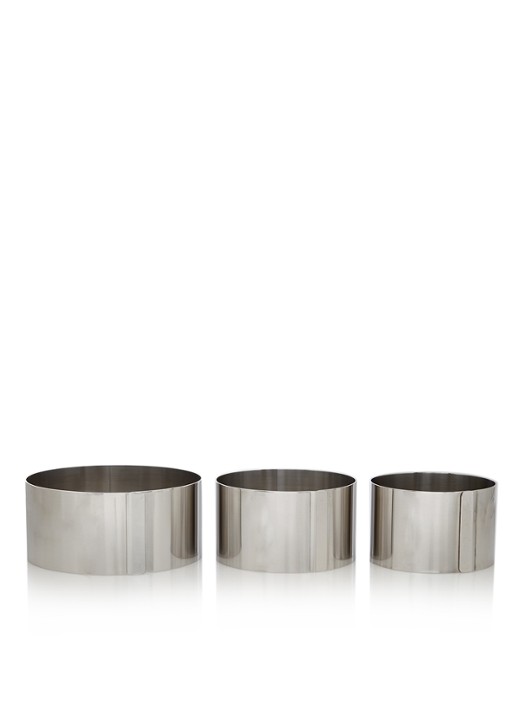 Kitchen Basics Kookring set van 3 - detail 2 zilver
