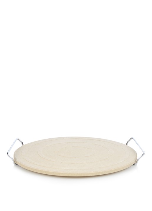 Kitchen Basics Pizzasteen 33 cm - voorkant zand