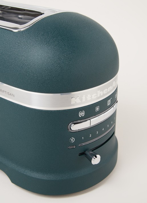 KitchenAid Artisan broodrooster 2-slots 5KMT2204 - Pebbled Palm - detail donkergroen