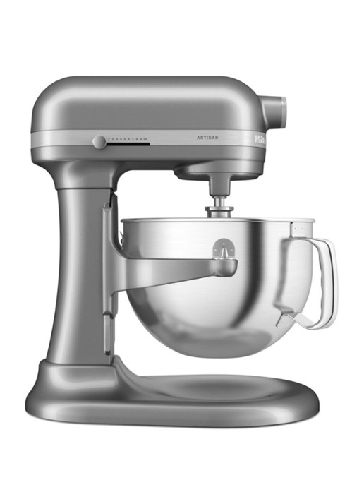 KitchenAid Artisan keukenmachine met in de hoogte verstelbare kom 5,6 liter - voorkant 5 contour zilver