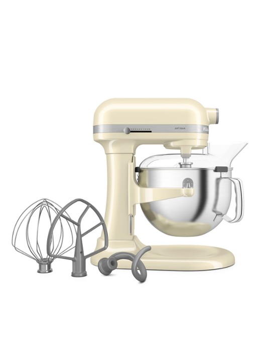 KitchenAid Artisan keukenmachine met in de hoogte verstelbare kom 5,6 liter - detail amandelwit