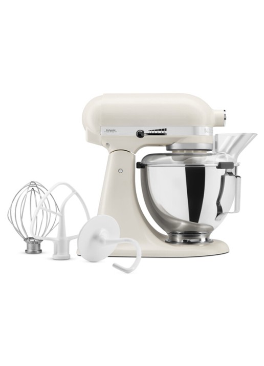 KitchenAid Artisan keukenmachine met kantelbare kop 4,3 liter 5KSM95PS - voorkant 5 wit