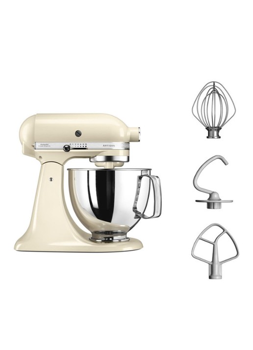 KitchenAid Artisan keukenmachine met kantelbare kop 4,8 liter 5KSM125EAC - Amandelwit - detail 4 amandelwit