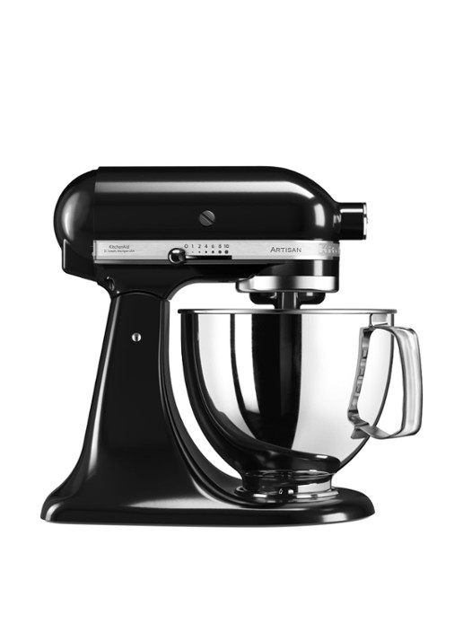 KitchenAid Artisan keukenmachine met kantelbare kop 4,8 liter 5KSM125EOB - Onyx Zwart - voorkant 5 onyx zwart