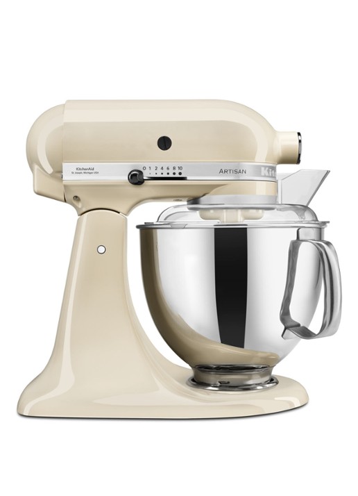 KitchenAid Artisan keukenmachine met kantelbare kop 4,8 liter 5KSM175PSEAC - Amandelwit