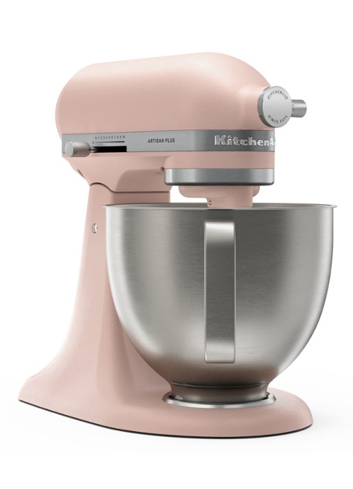 KitchenAid Artisan Plus keukenmachine met kantelbare kop 4,7 liter - achterkant 3 feather pink