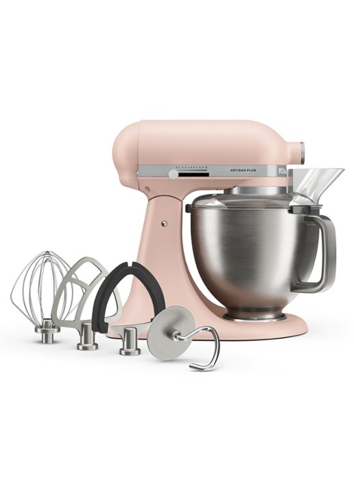 KitchenAid Artisan Plus keukenmachine met kantelbare kop 4,7 liter - detail feather pink