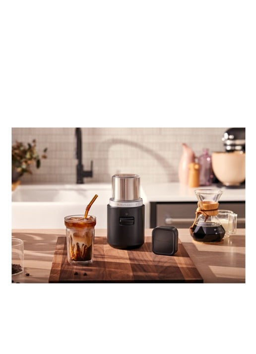 KitchenAid Go draadloze koffiemolen 5KBGR111BM - Zwart - detail 5 zwart
