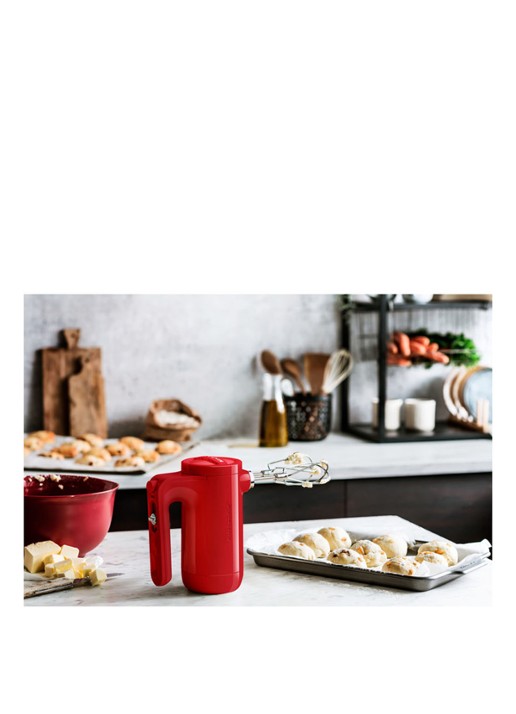 KitchenAid Handmixer 5KHMB732 - Keizerrood - voorkant 2 steenrood