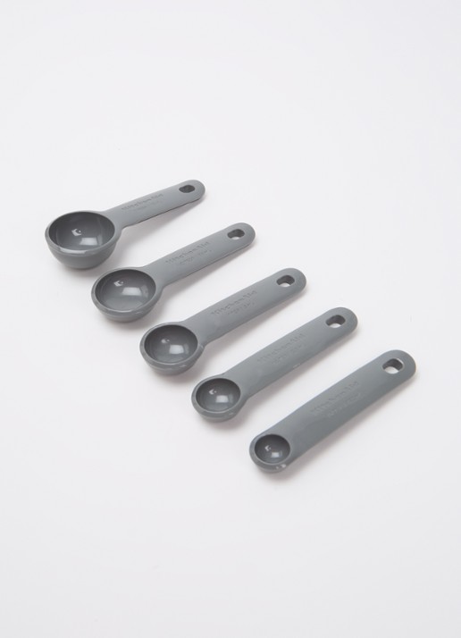 KitchenAid Maatlepel set van 5 - voorkant 2 grijs