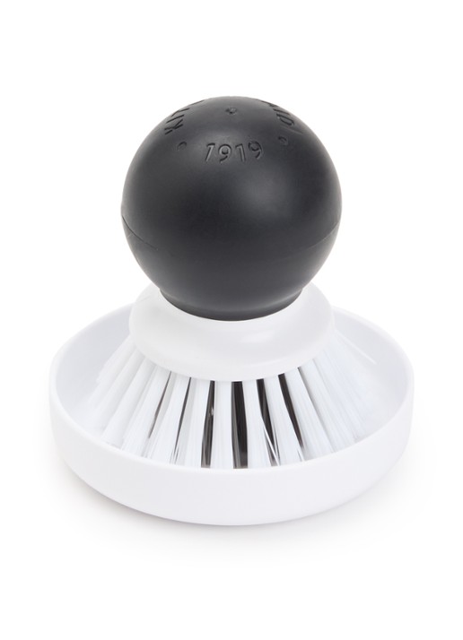 KitchenAid Palm afwasborstel met houder 9 cm  - voorkant wit