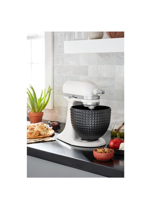 KitchenAid Stutted mengkom 4,7 liter - voorkant 2 zwart