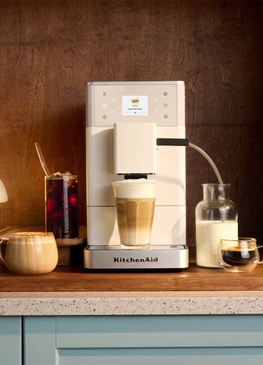 KitchenAid Volautomatische espressomachine KF3 - voorkant 2 wit