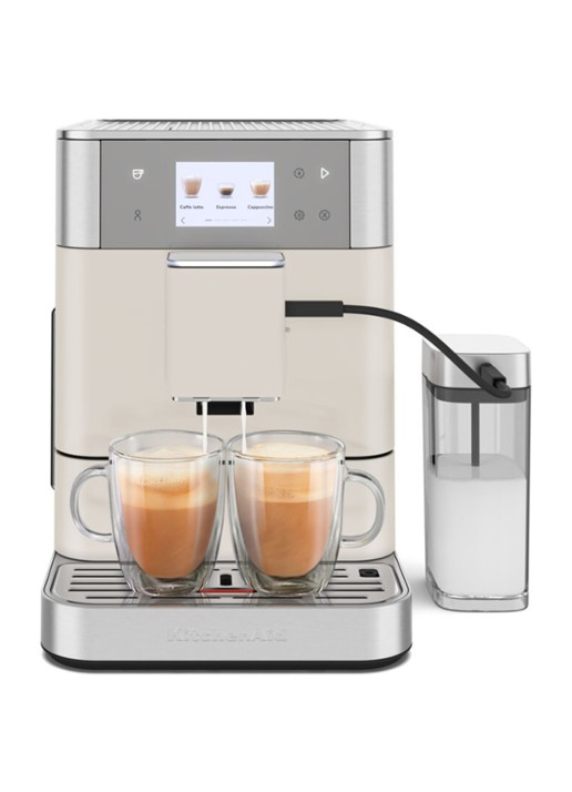KitchenAid Volautomatische espressomachine - voorkant 2 wit
