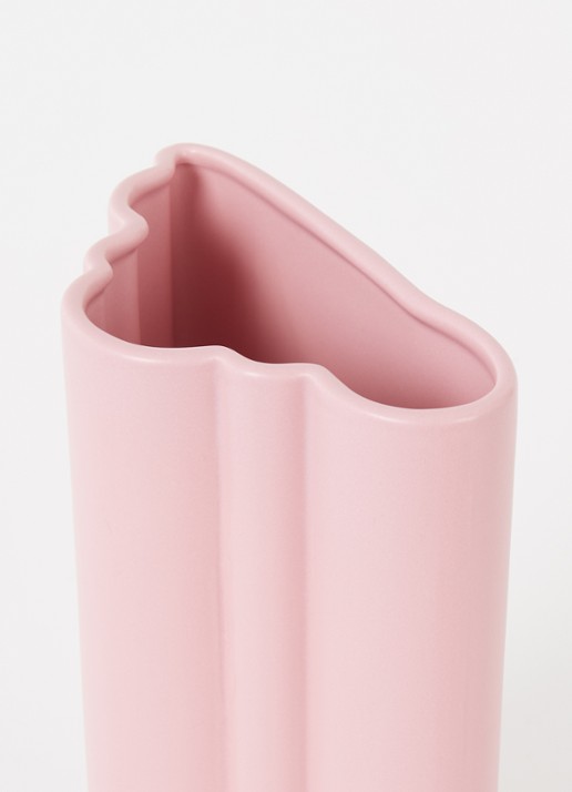 &Klevering Billow vaas 27 cm - voorkant 2 roze