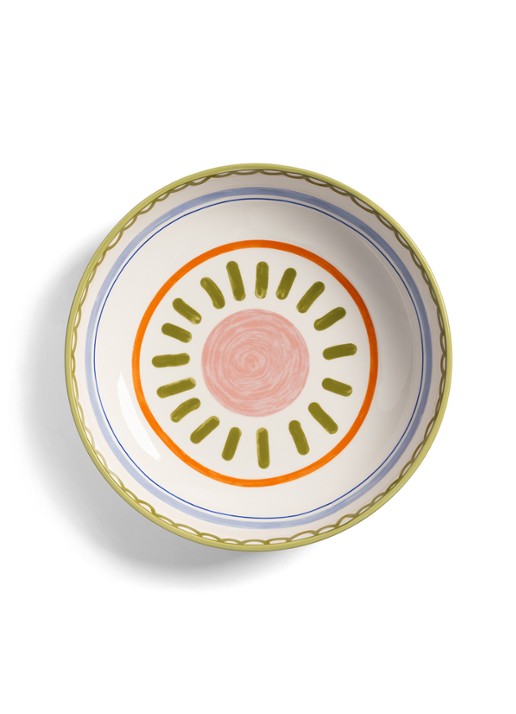 &Klevering Boavista saladeschaal 30 cm - voorkant 3 groen