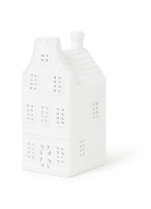 &Klevering Canal house waxinelichthouder 12,5 cm - voorkant 2 wit