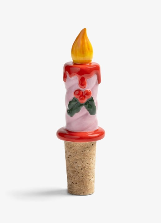 &Klevering Candle flesstopper  - voorkant roze