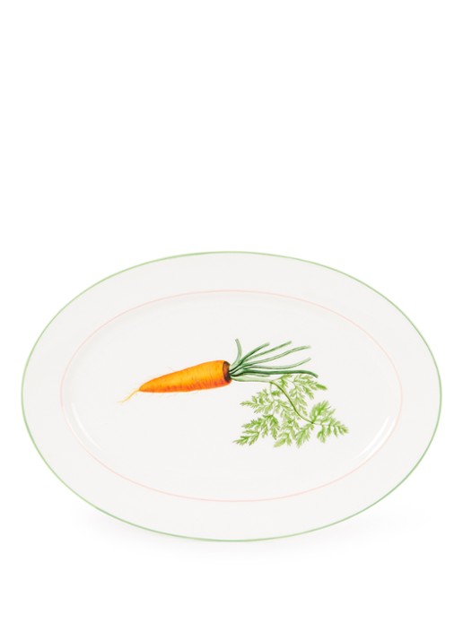 &Klevering Carrot serveerschaal 30 cm - voorkant 3 oranje