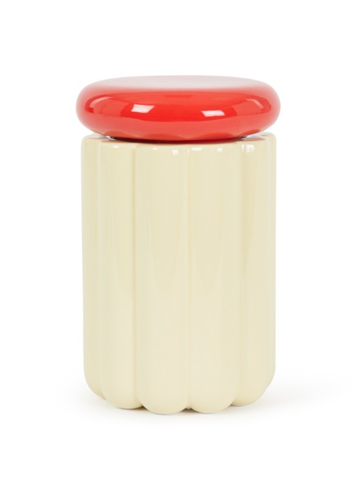 &Klevering Charlo voorraadpot  - voorkant creme