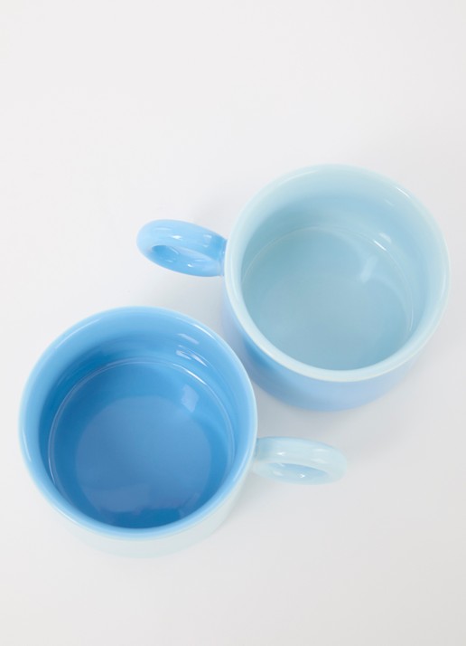 &Klevering Chiquito kopje 20 cl set van 2 - voorkant 2 blauw