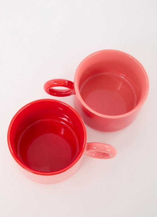&Klevering Chiquito kopje 20 cl set van 2 - voorkant 2 rood