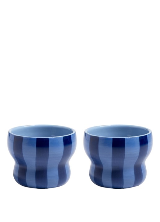 &klevering Circus koffie mok set van 2  - voorkant blauw