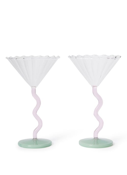 &Klevering Curve Coupe 15 cl set van 2 - voorkant multicolor