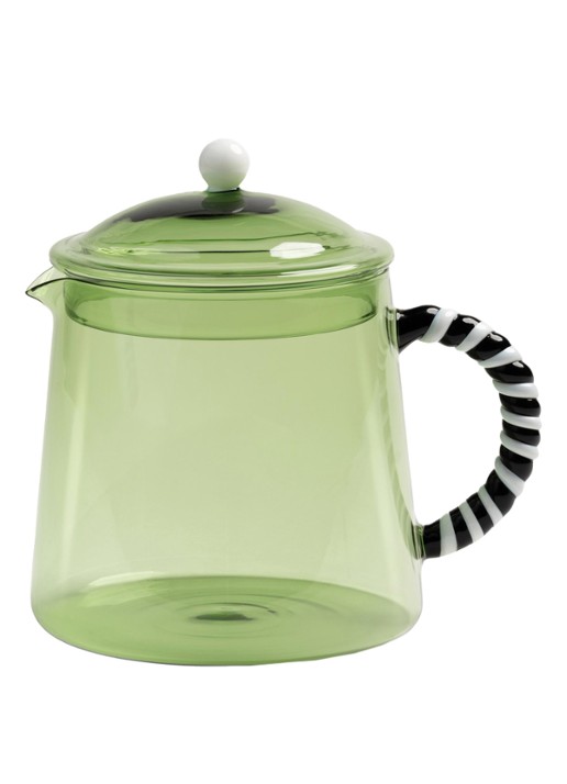 &klevering Duet theepot 1 liter - voorkant groen