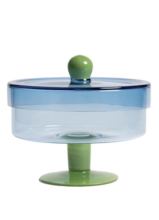 &klevering Duo voorraadpot  - voorkant blauw