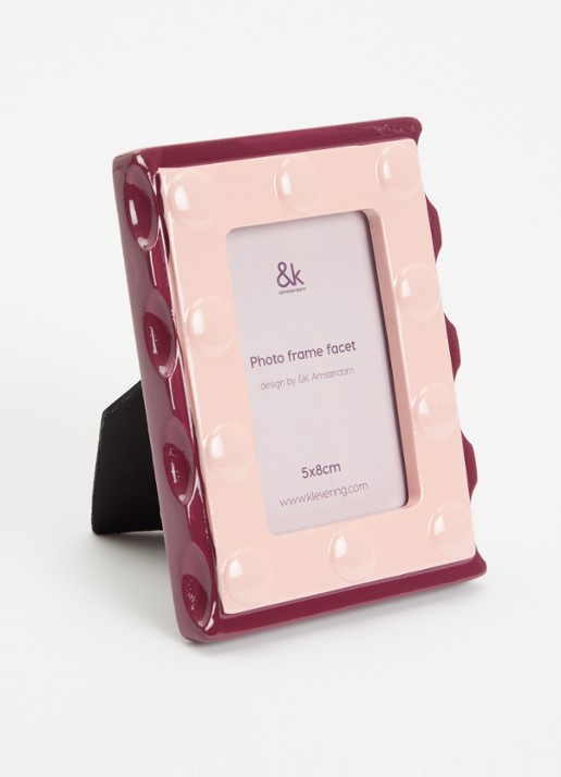 &Klevering Facet fotolijst - voorkant 2 roze
