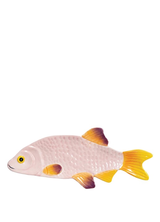 &klevering Fish serveerschaal 31,5 cm - voorkant lichtroze