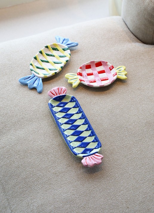 &Klevering Goody serveerplank van dolomiet 33,5 cm - voorkant 2 paars