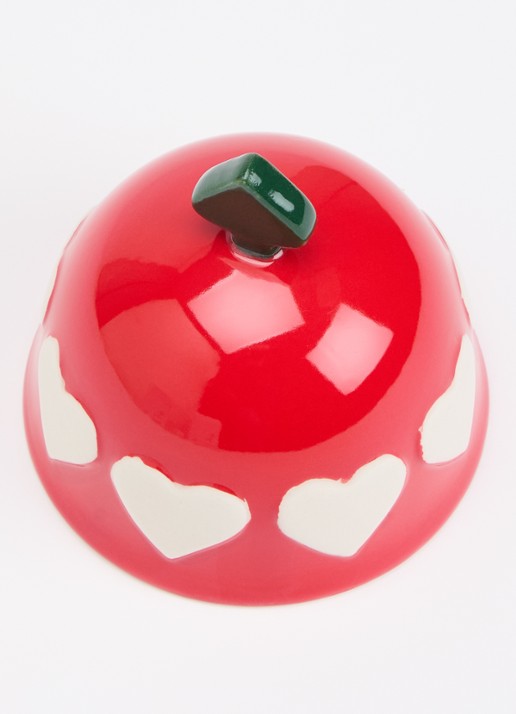&Klevering Hearts botervloot 10 x 8 cm - voorkant 2 rood
