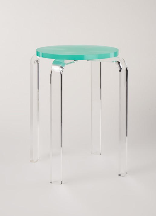 &Klevering Kruk 35 cm - voorkant 3 turquoise
